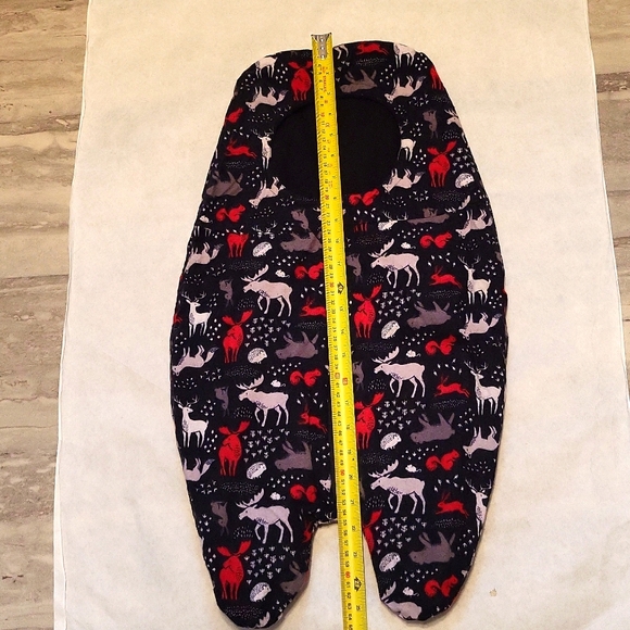 Warm reversible fleece zip up bunting bag/suit - Picture 4 of 5